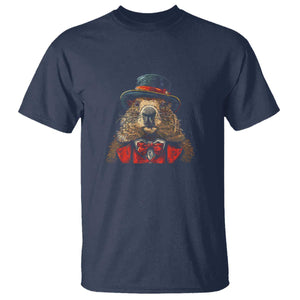 Cute Groundhog T Shirt Woodchuck Day Animal Lover TS02 Navy Print Your Wear