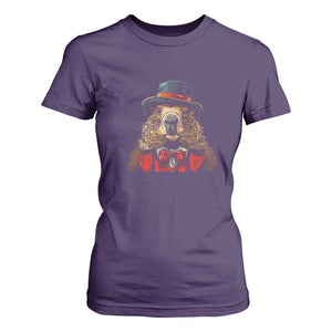 Cute Groundhog T Shirt For Women Woodchuck Day Animal Lover TS02 Purple Print Your Wear