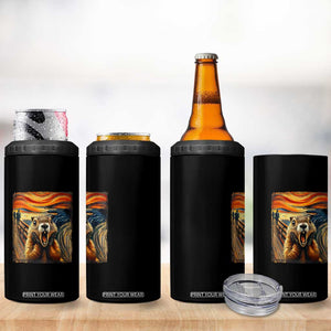 Funny Scream Groundhog 4 in 1 Can Cooler Tumbler Woddchuck Day TS02 Print Your Wear