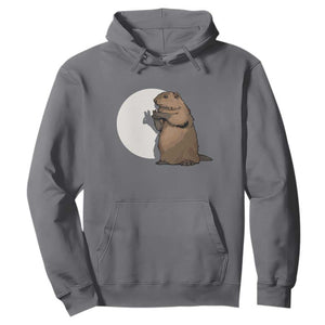 Groundhog Shadow Meteorlogy Hoodie Woodchuck Puppet Funny Gift TS02 Charcoal Print Your Wear