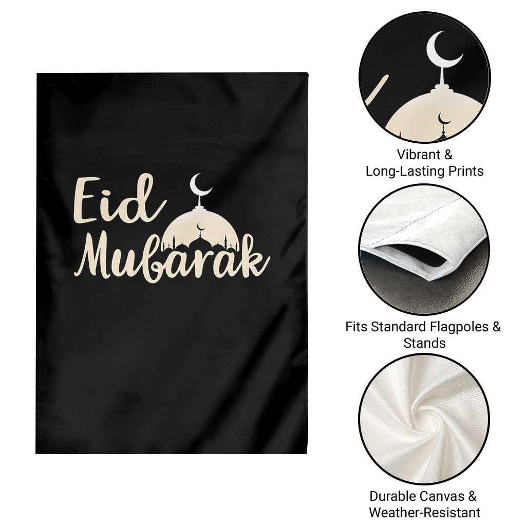 Eid Mubarak Mosque Silhouette Garden Flag Islamic Holiday Celebration TS02 Print Your Wear