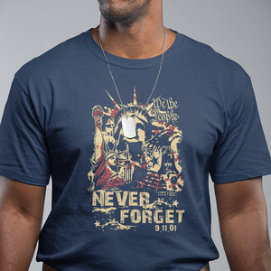 Patriot Day T Shirt We Will Never Forget American Memorial Patriotic TS02 Navy Print Your Wear