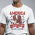 Patriotic American Eagle T Shirt Land Of The Free Because Of The Brave 1776 US Pride 4th of July TS02 White Print Your Wear