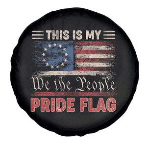 American Patriotic Spare Tire Cover This Is My Pride Flag US Flag 4th Of July TS02 Print Your Wear