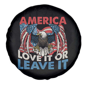 Patriotic American Eagle Spare Tire Cover America Love It or Leave It US Flag Freedom Tour 1776 4th Of July TS02 Print Your Wear