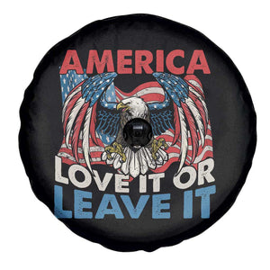 Patriotic American Eagle Spare Tire Cover America Love It or Leave It US Flag Freedom Tour 1776 4th Of July TS02 Print Your Wear