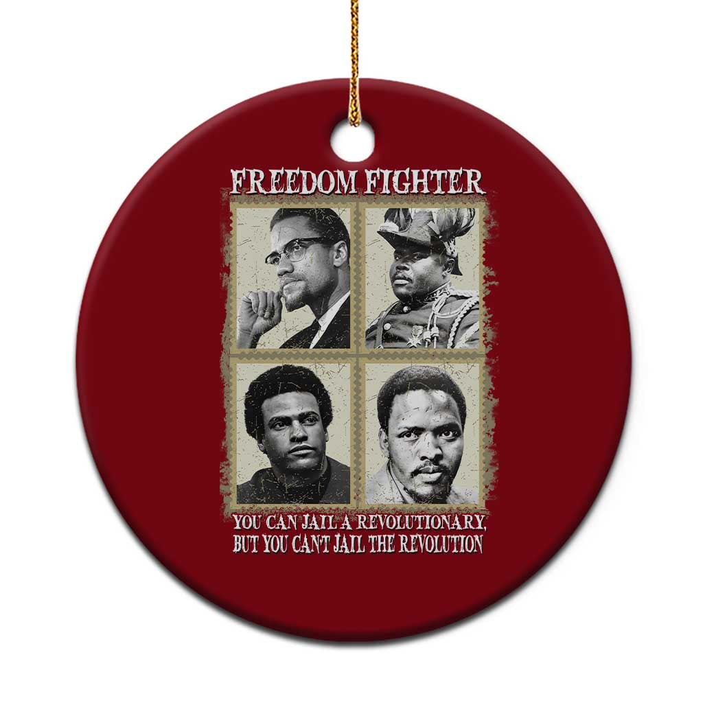 Freedom Fighters Heritage Ceramic Ornament Malcolm X Marcus Garvey Huey P Newton Steve Biko Revolution TS02 1pc Red Print Your Wear