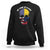 Colombian American Skull Sweatshirt My Home My Blood Flags TS02 Black Print Your Wear