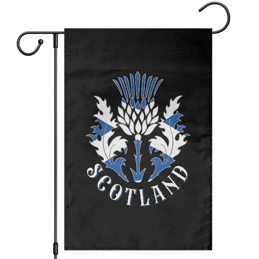 Scotland Thistle Floral Emblem Garden Flag Stylized Gothic Heraldry Scottish Heritage Pride TS02 Black Print Your Wear