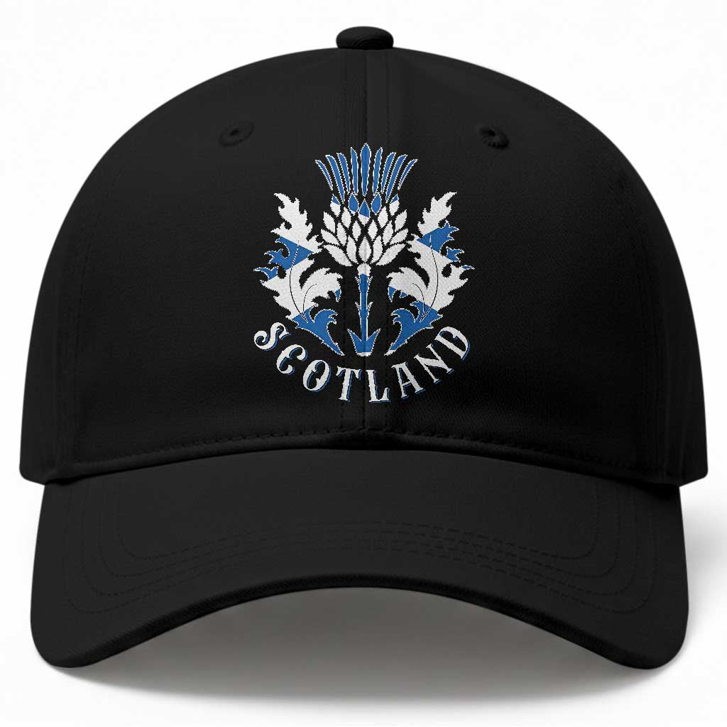 Scotland Thistle Floral Emblem Baseball Cap Stylized Gothic Heraldry Scottish Heritage Pride TS02 Print Your Wear