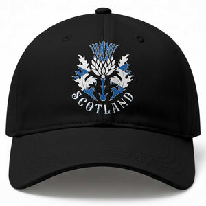 Scotland Thistle Floral Emblem Baseball Cap Stylized Gothic Heraldry Scottish Heritage Pride TS02 Print Your Wear