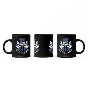 Scotland Thistle Floral Emblem Coffee Mug Stylized Gothic Heraldry Scottish Heritage Pride TS02 Print Your Wear