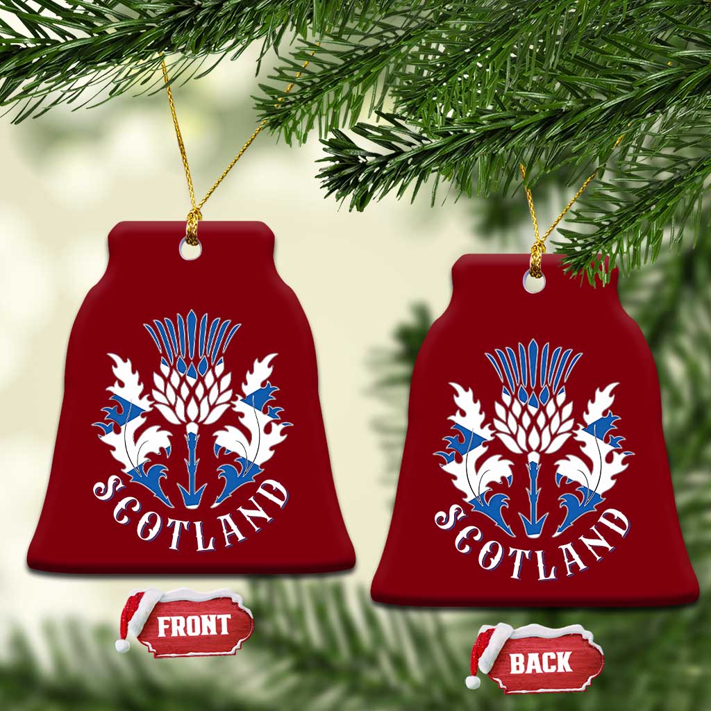 Scotland Thistle Floral Emblem Ceramic Ornament Stylized Gothic Heraldry Scottish Heritage Pride TS02 Print Your Wear