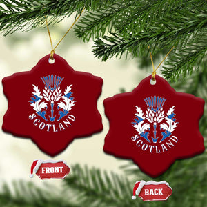 Scotland Thistle Floral Emblem Ceramic Ornament Stylized Gothic Heraldry Scottish Heritage Pride TS02 Print Your Wear