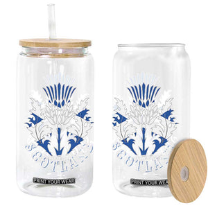 Scotland Thistle Floral Emblem Glass Can Stylized Gothic Heraldry Scottish Heritage Pride TS02 Print Your Wear