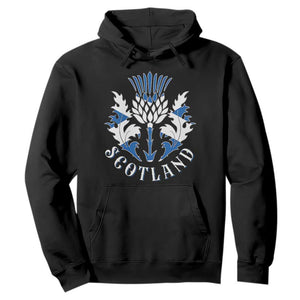 Scotland Thistle Floral Emblem Hoodie Stylized Gothic Heraldry Scottish Heritage Pride TS02 Black Print Your Wear