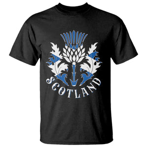 Scotland Thistle Floral Emblem T Shirt Stylized Gothic Heraldry Scottish Heritage Pride TS02 Black Print Your Wear