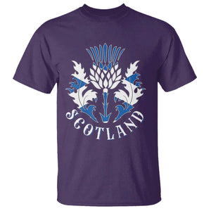 Scotland Thistle Floral Emblem T Shirt Stylized Gothic Heraldry Scottish Heritage Pride TS02 Purple Print Your Wear