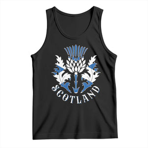 Scotland Thistle Floral Emblem Tank Top Stylized Gothic Heraldry Scottish Heritage Pride TS02 Black Print Your Wear