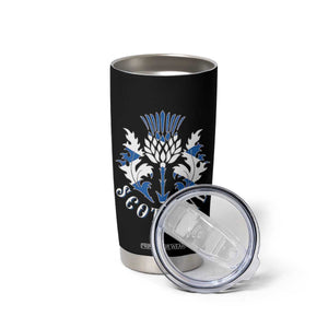 Scotland Thistle Floral Emblem Tumbler Cup Stylized Gothic Heraldry Scottish Heritage Pride TS02 Print Your Wear