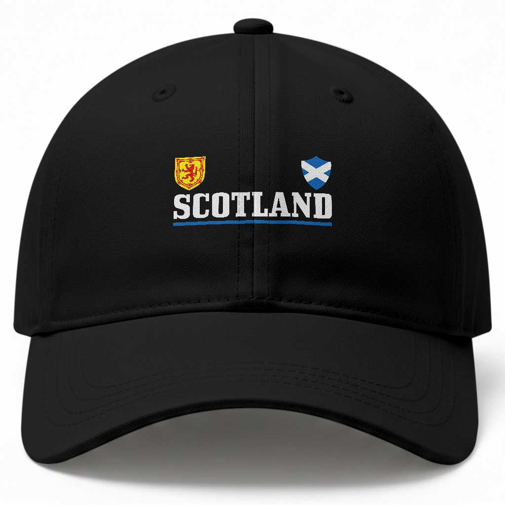 Scotland Dual Crest Lion Rampant Shield Saltire Flag Baseball Cap Football Fans Match Day TS02 Print Your Wear