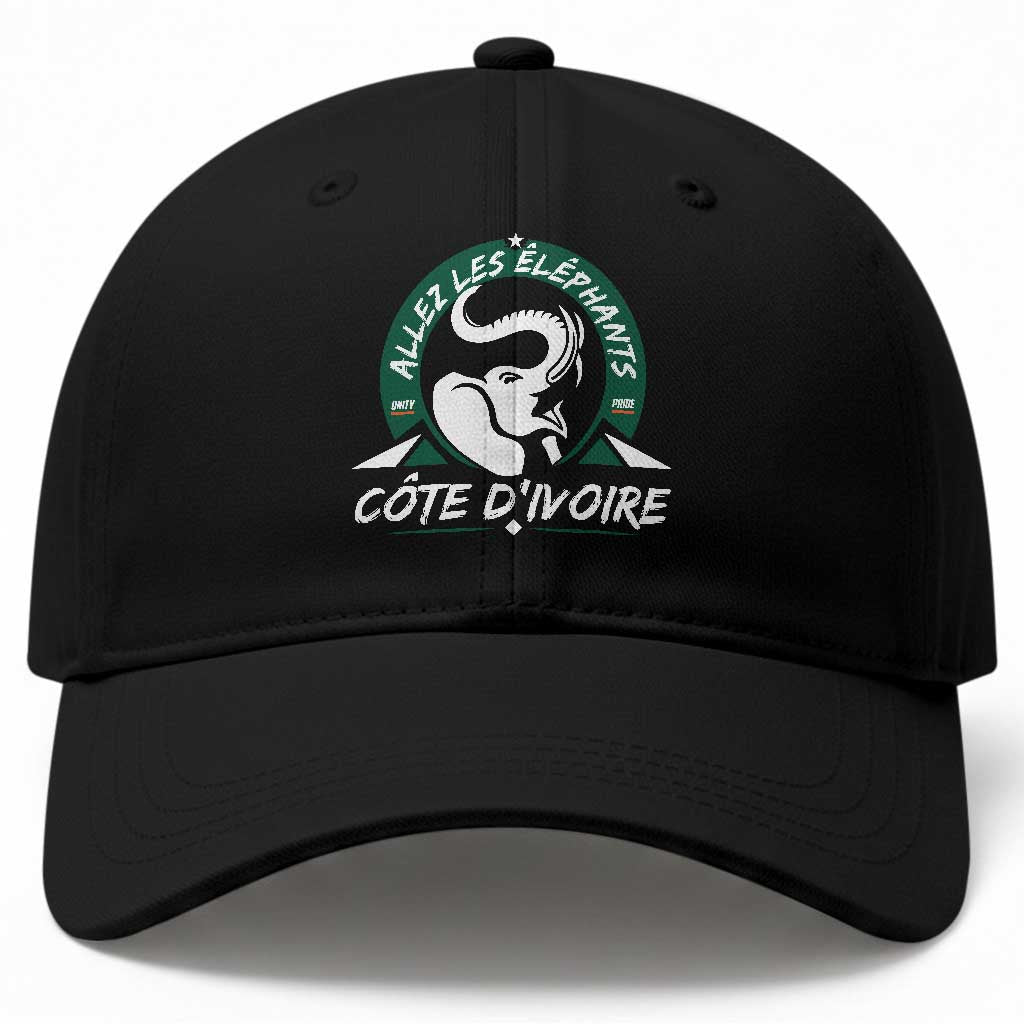 Allez Les Elephants Cote d'Ivoire Soccer Fan Baseball Cap Ivory Coast Pride Football Lovers TS02 Print Your Wear