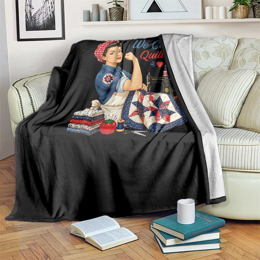 Funny Rosie We Can Quilt It Throw Blanket Quilting Sewing Crafty Joke TS02 Print Your Wear