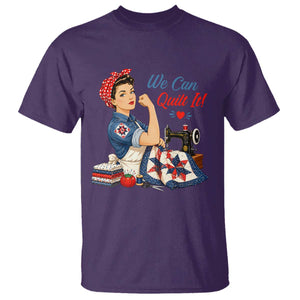 Funny Rosie We Can Quilt It T Shirt Quilting Sewing Crafty Joke TS02 Purple Print Your Wear
