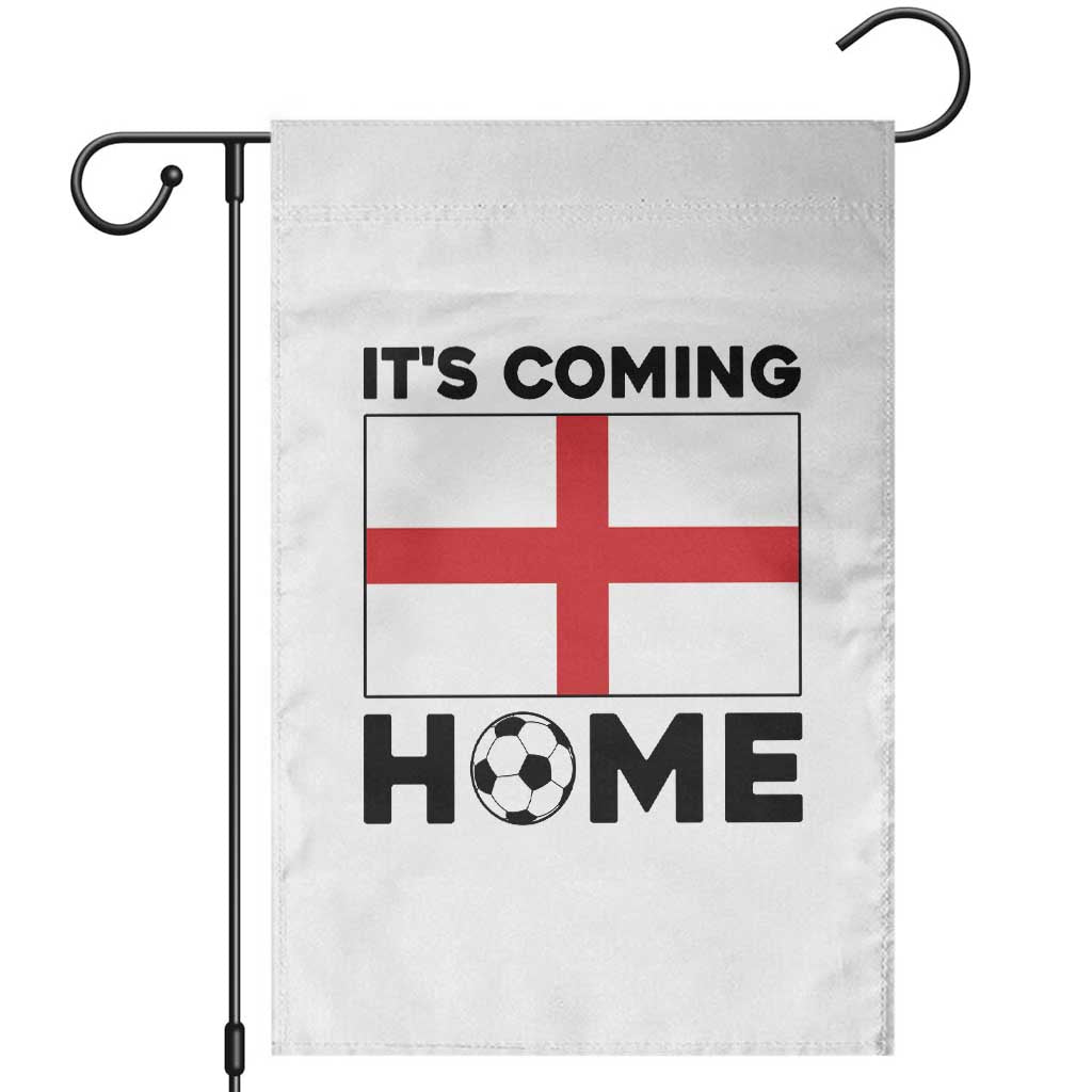 It is Coming Home England Football Flag Garden Flag Patriotic Soccer Fans St Georges Cross Heritage Pride TS02 White Print Your Wear