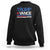 Trump Vance 2024 Sweatshirt 2024 President 45 47 Supporter Retro Stripe TS02 Black Print Your Wear