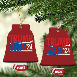 Trump Vance 2024 Christmas Ornament 2024 President 45 47 Supporter Retro Vintage TS02 Bell Flake Red Print Your Wear