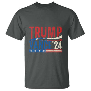 Trump Vance 2024 T Shirt 2024 President 45 47 Supporter Retro Vintage TS02 Dark Heather Print Your Wear