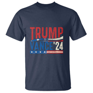 Trump Vance 2024 T Shirt 2024 President 45 47 Supporter Retro Vintage TS02 Navy Print Your Wear