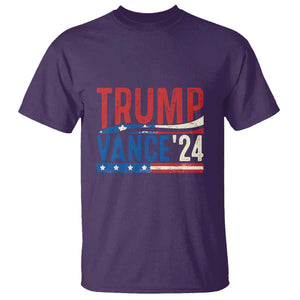 Trump Vance 2024 T Shirt 2024 President 45 47 Supporter Retro Vintage TS02 Purple Print Your Wear