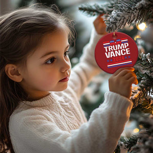 Trump Vance 2024 Christmas Ornament 2024 President 45 47 Supporter Republican Elephant TS02 Print Your Wear