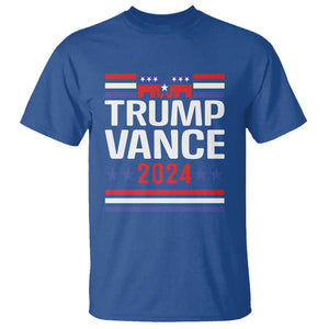 Trump Vance 2024 T Shirt 2024 President 45 47 Supporter Republican Elephant TS02 Royal Blue Print Your Wear