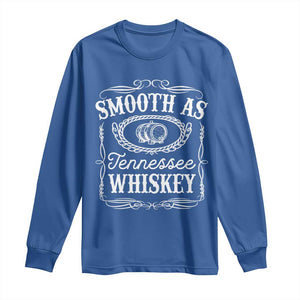 Smooth As Tennessee Whiskey Distillery Barrel Vintage Long Sleeve Shirt TS02 Royal Blue Print Your Wear