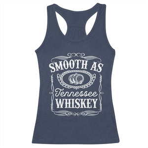Smooth As Tennessee Whiskey Distillery Barrel Vintage Racerback Tank Top TS02 Navy Print Your Wear