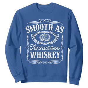 Smooth As Tennessee Whiskey Distillery Barrel Vintage Sweatshirt TS02 Royal Blue Print Your Wear
