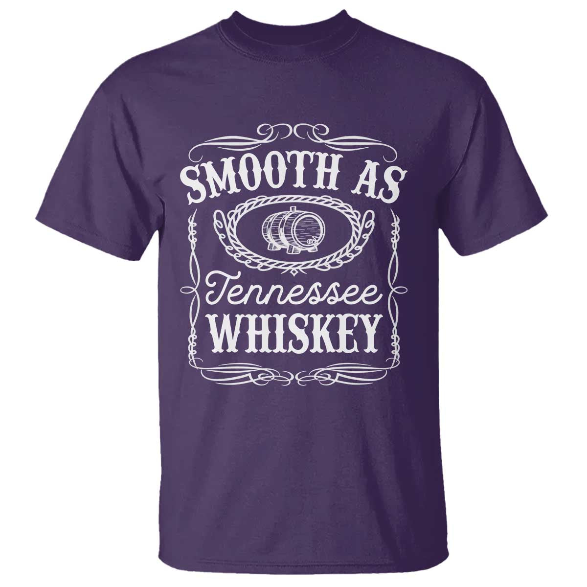 Smooth As Tennessee Whiskey Distillery Barrel Vintage T Shirt TS02 Purple Print Your Wear