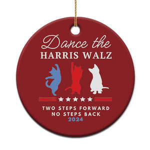 Dance The Harris Walz 2024 Christmas Ornament Two Steps Forward No Steps Back TS02 Print Your Wear