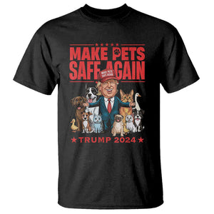 Trump Debate 2024 T Shirt Make Pets Safe Again Save Our Pets TS02 Black Print Your Wear