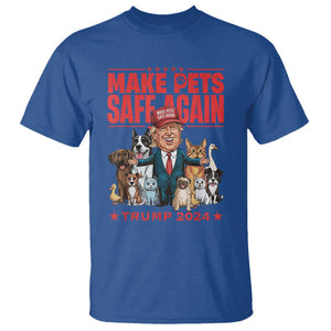 Trump Debate 2024 T Shirt Make Pets Safe Again Save Our Pets TS02 Royal Blue Print Your Wear