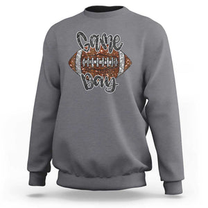 American Football Game Day Sweatshirt Rugby Season TS02 Charcoal Print Your Wear