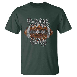 American Football Game Day T Shirt Rugby Season TS02 Dark Forest Green Print Your Wear