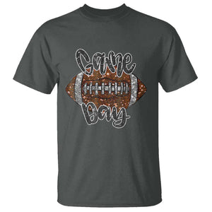 American Football Game Day T Shirt Rugby Season TS02 Dark Heather Print Your Wear