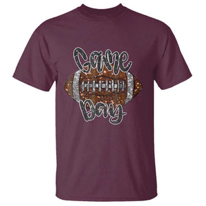 American Football Game Day T Shirt Rugby Season TS02 Maroon Print Your Wear