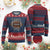 American Football Game Day Ugly Christmas Sweater Rugby Season TS02 Burgundy Print Your Wear