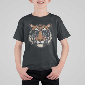 American Football Game Day T Shirt For Kid Touchdown Season Cool Tiger TS02 Black Print Your Wear