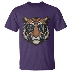 American Football Game Day T Shirt Touchdown Season Cool Tiger TS02 Purple Print Your Wear